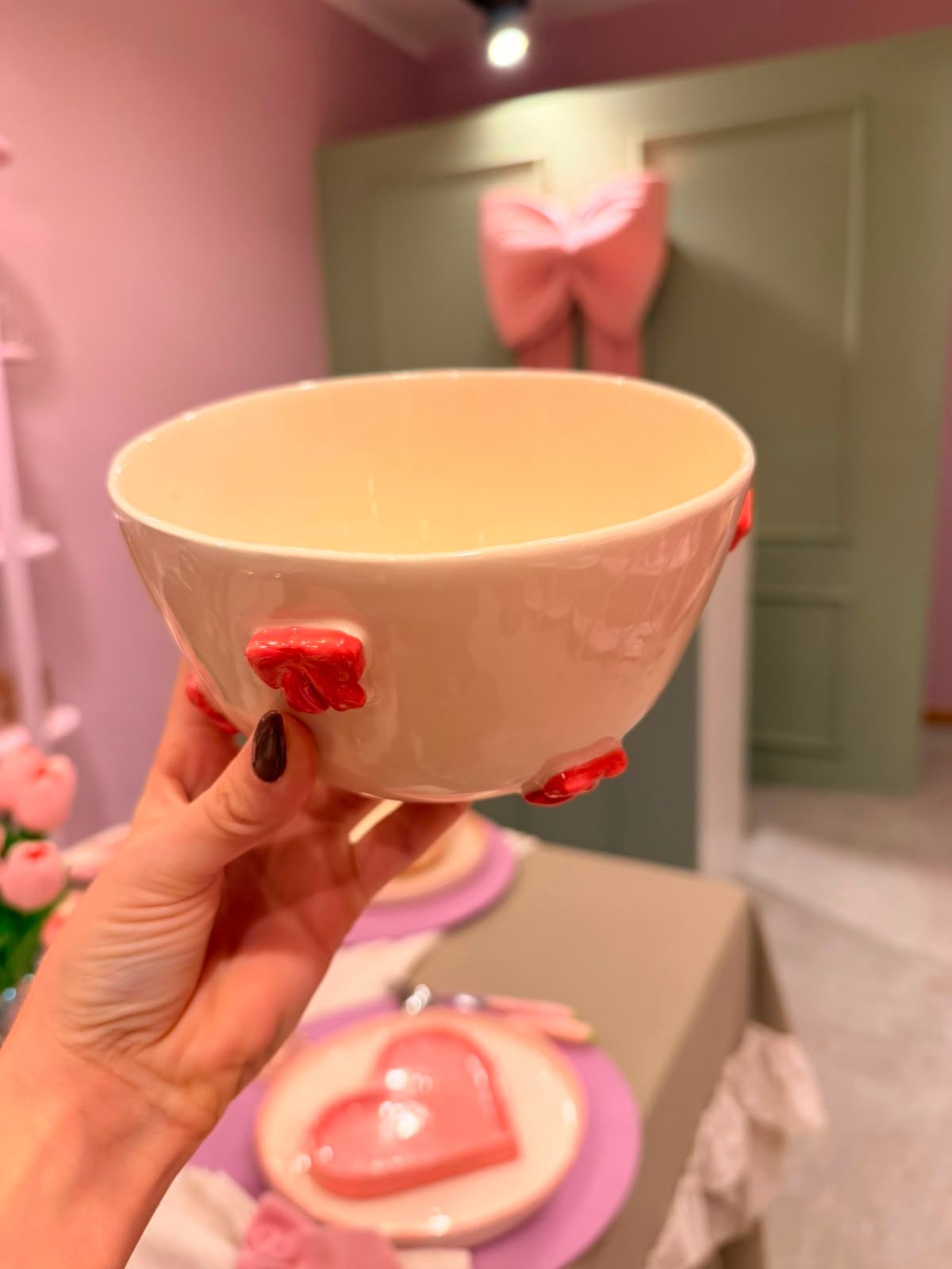 bowl coquette rojo