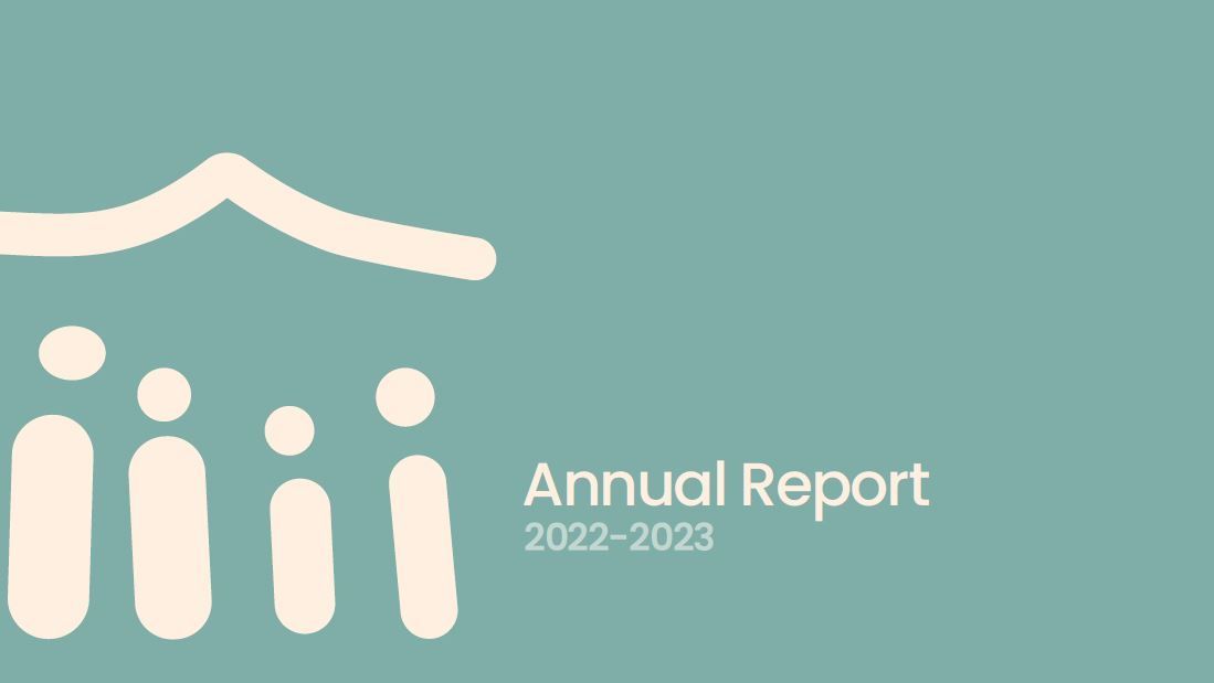 A picture of an annual report for the year 2022-2023.