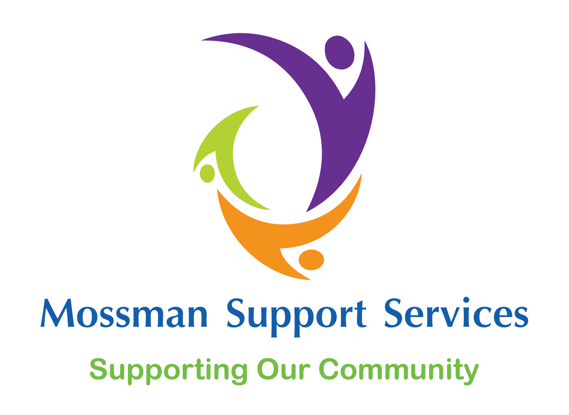 A logo for mossman support services supporting our community