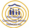 A logo for port douglas community service network inc.