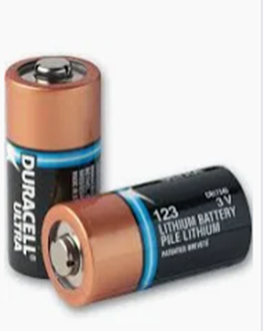A pair of duracell ultra lithium batteries
