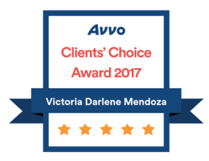 Avvo Client's Choice award for victoria venza