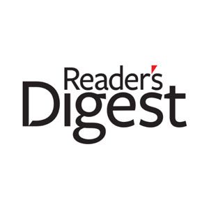 The logo for reader 's digest is black and red on a white background.