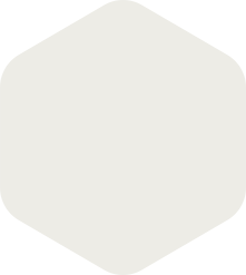 Pale, rounded hexagon shape.