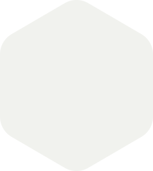 White, rounded hexagon.