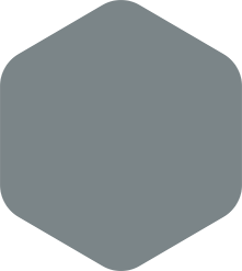 Gray rounded hexagon.