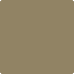 Rounded square of a muted olive-brown color.