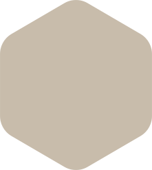 Light beige rounded hexagon shape.