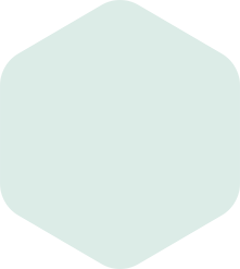 Pale blue rounded hexagon.