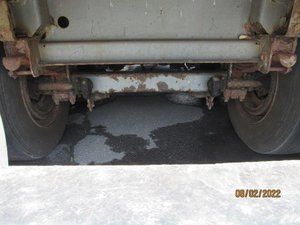 A picture of the underside of a truck taken on 08/02/2022