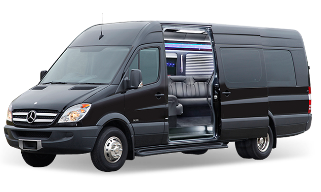 Party bus rentals Los Angeles black exterior and interior is a good substitute for LA Party Bus Rentalss when part bus rentals Los Angeles are too large.