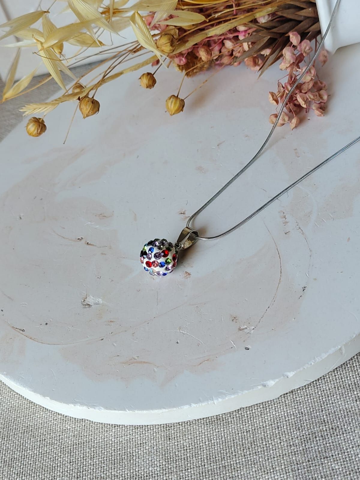 Collar bolita de fuego