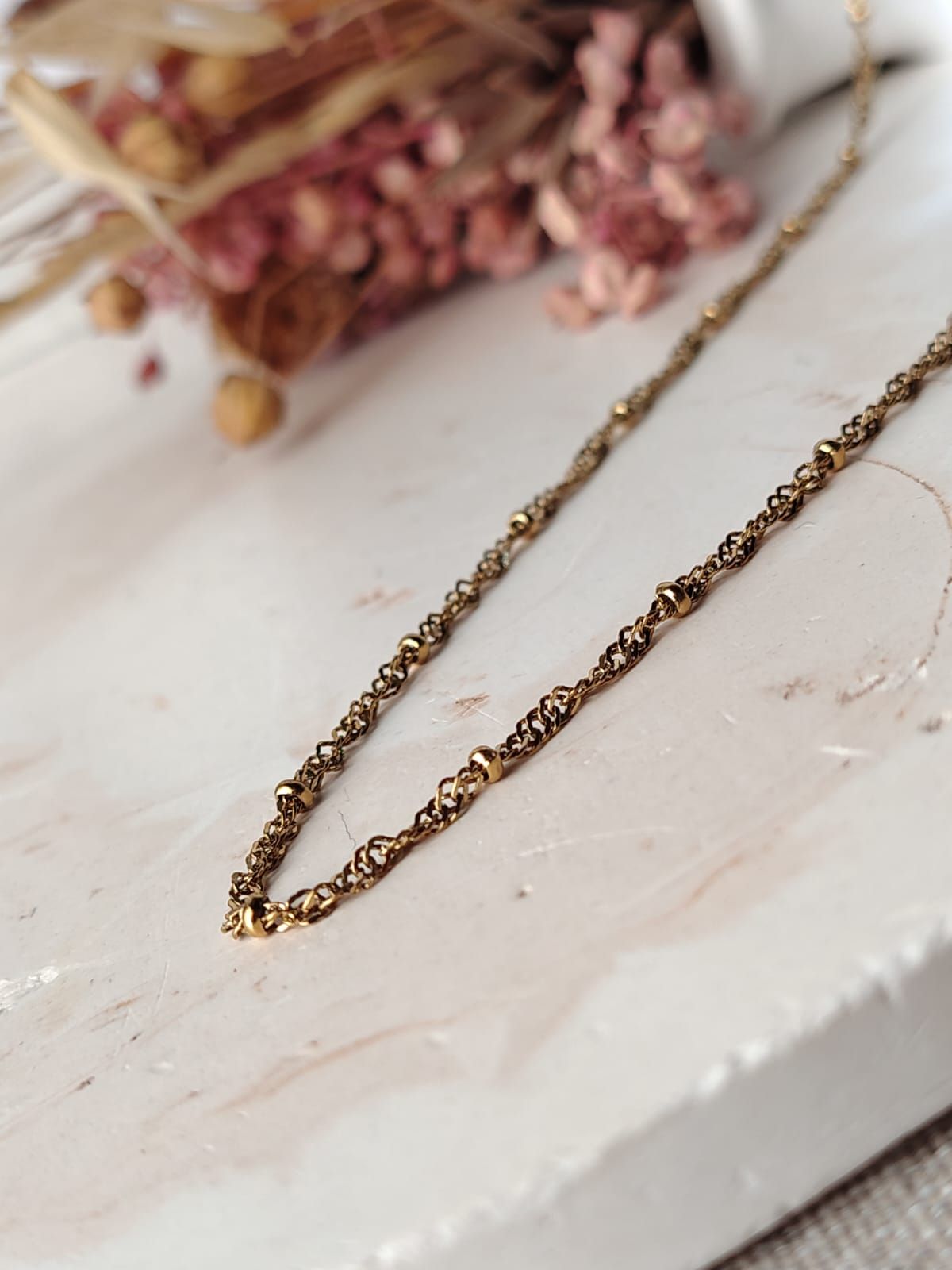 Cadena ADN CON BOLITAS