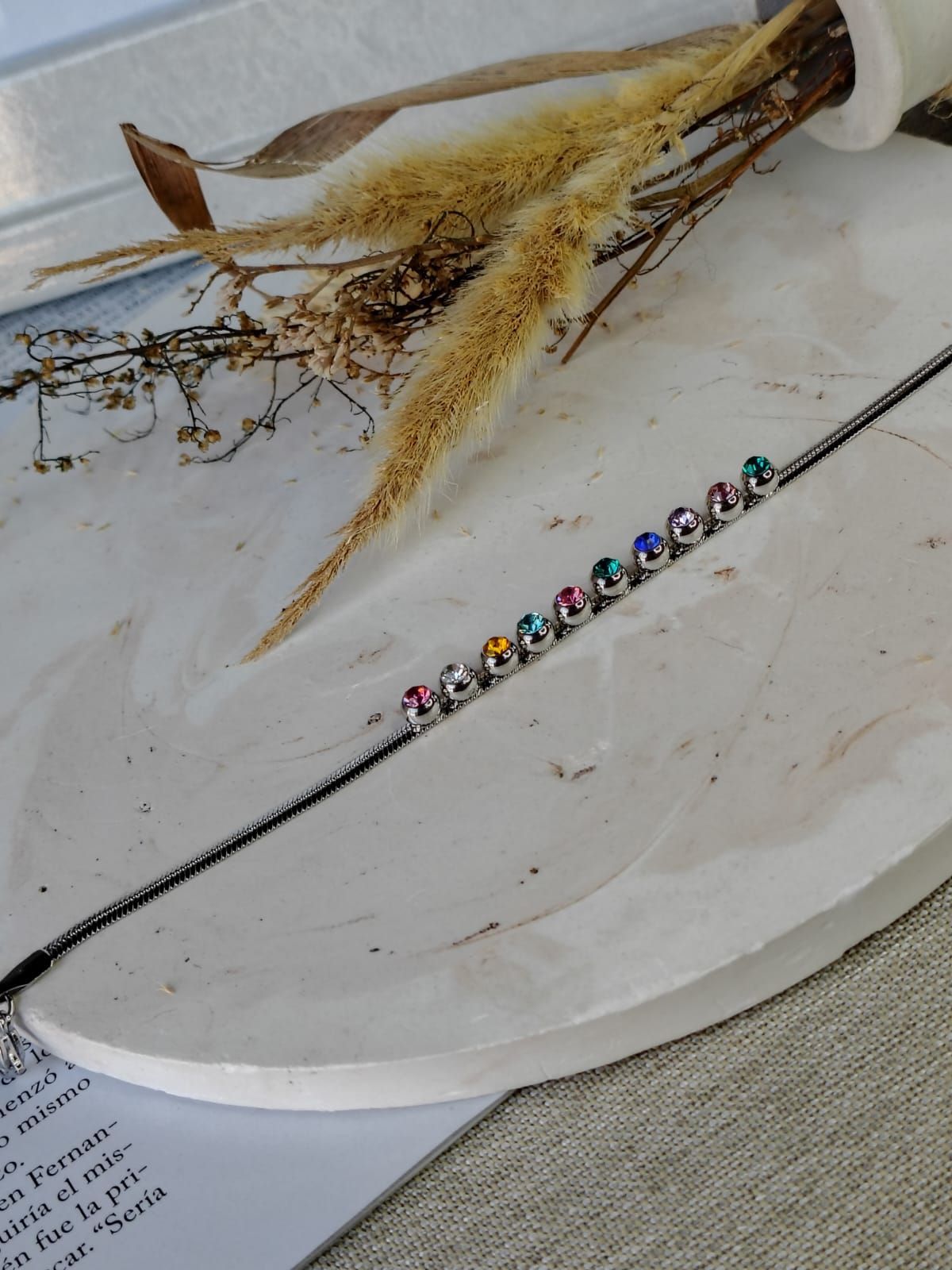 Pulsera strass de colores