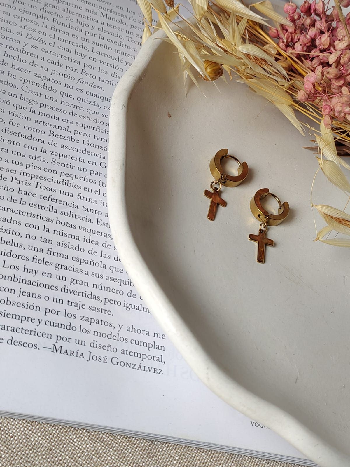 Argolla cubana con cruz