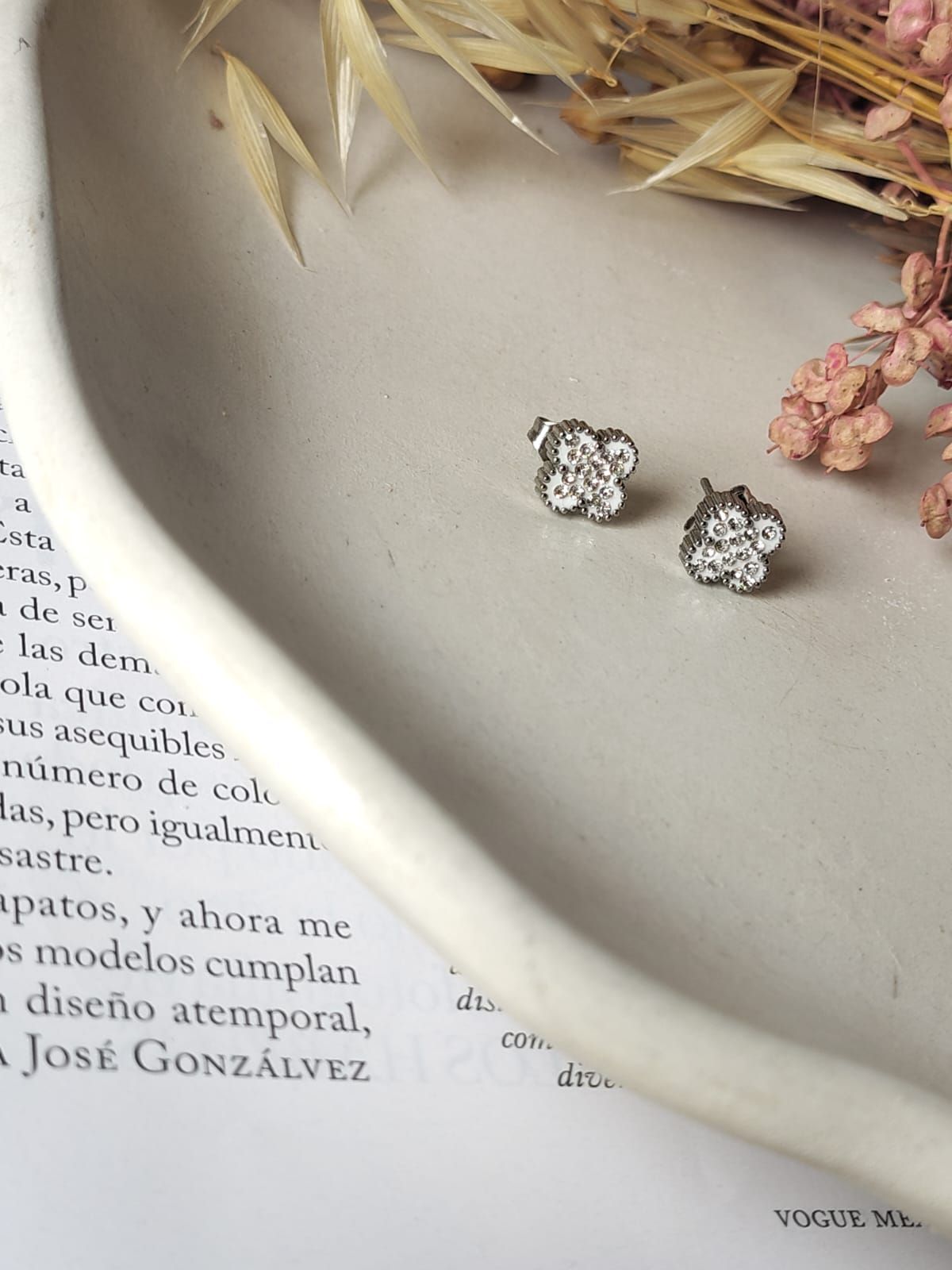 Aro perno VAN CLEEF- BLANCO