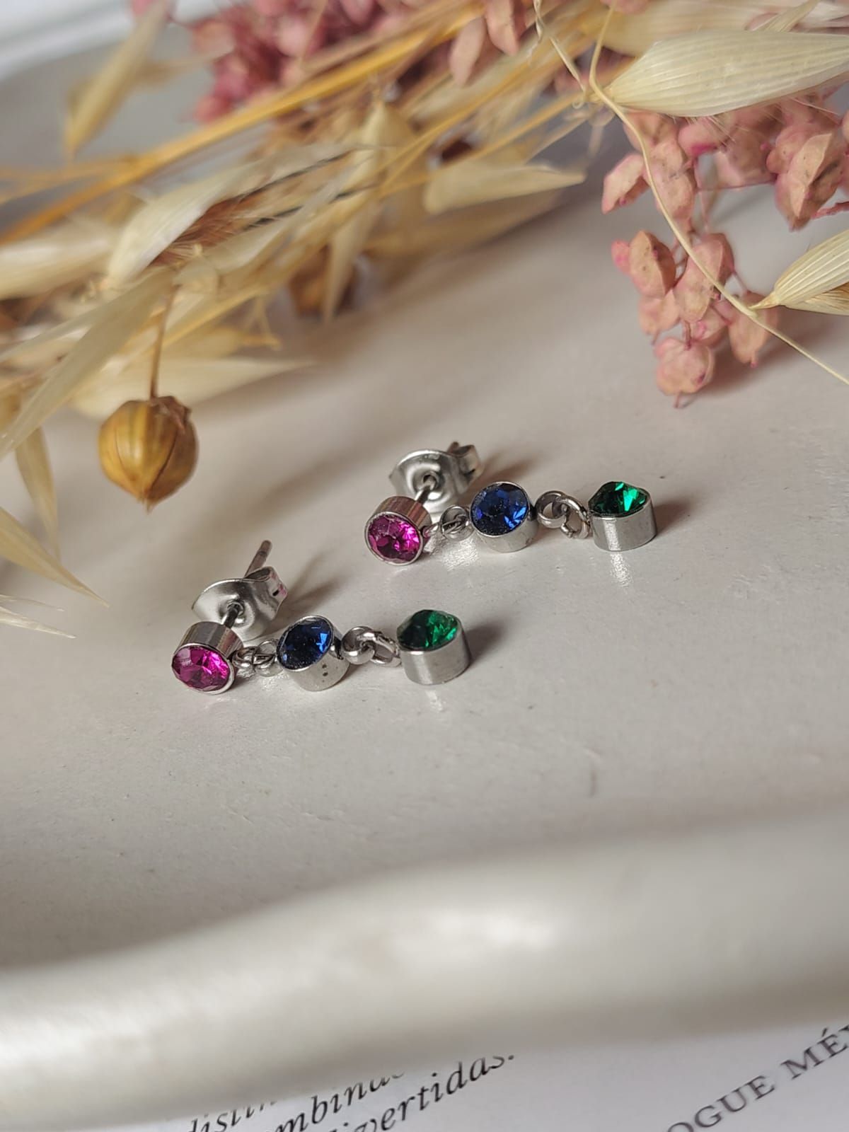 Aros perno con strass