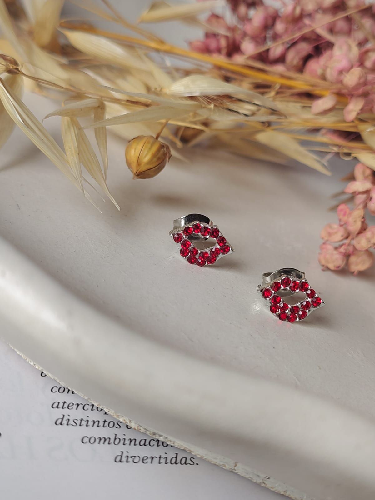 Aros perno Boca con strass