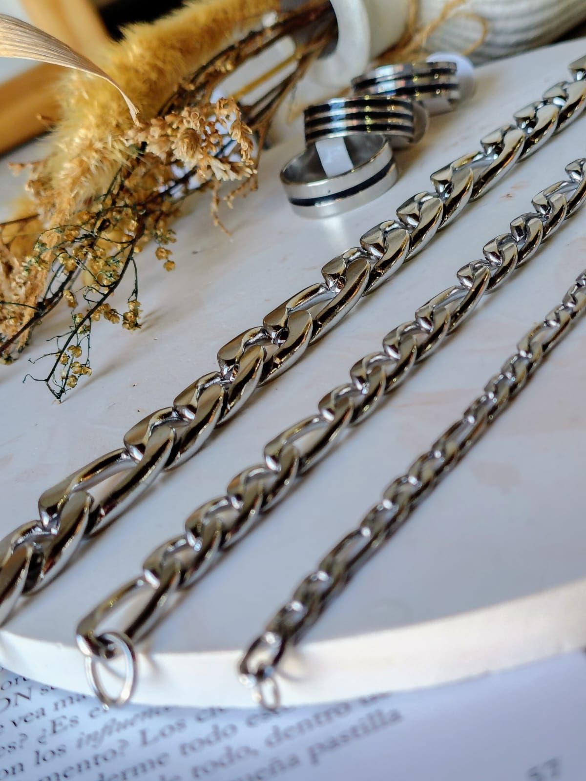 Pulseras cubanas combinadas