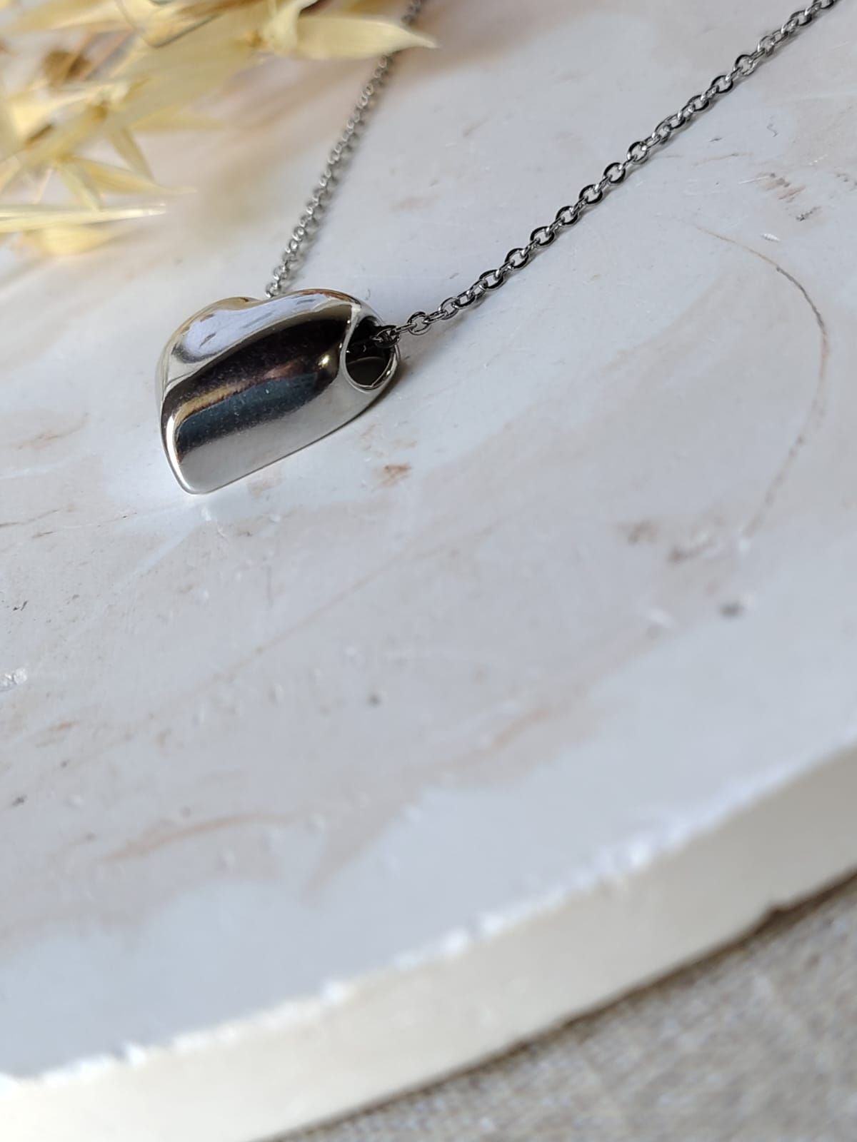 Cadena dije corazón pasante