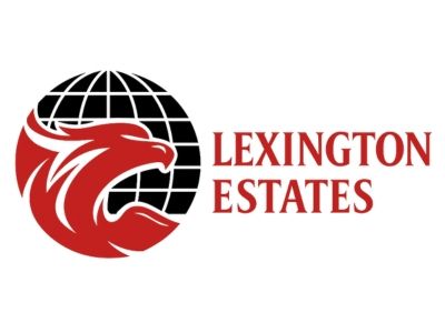 Logo for Villa Estates: a teal circle with a house icon, next to 