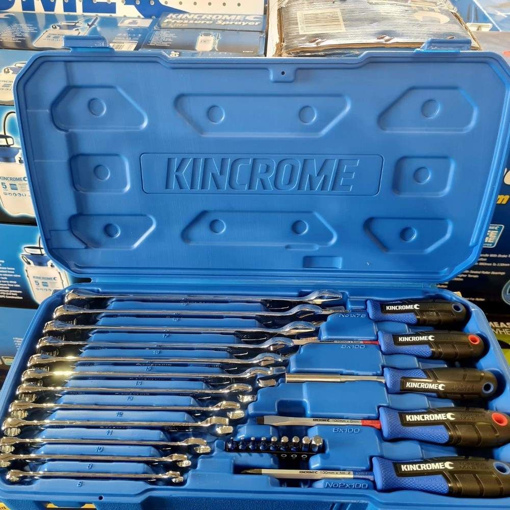 A Kincrome Tool Set is in a Blue Case — Summerland Tool Supplies in Casino, NSW