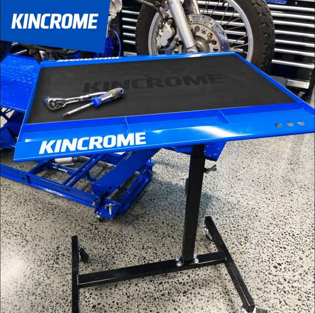 A Blue Kincrome Table With A Pair Of Pliers On It — Summerland Tool Supplies In Casino, NSW