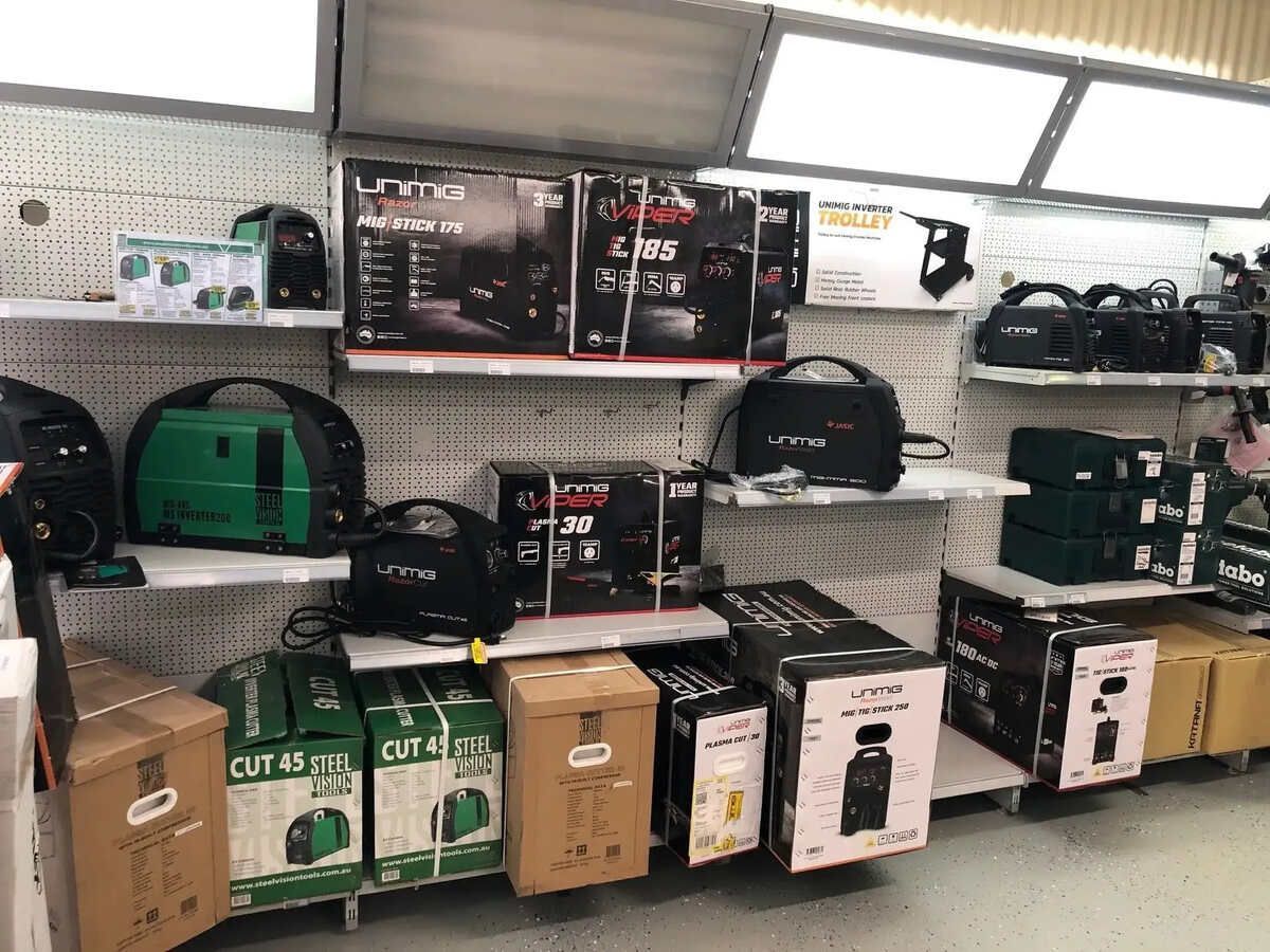 A Store Filled With Lots Of Tools And Boxes — Summerland Tool Supplies In Casino, NSW