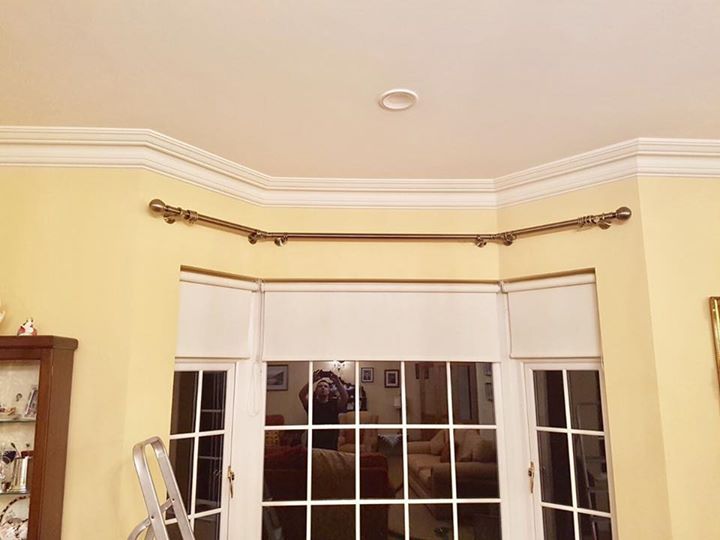 Curved bay pole - supply and install