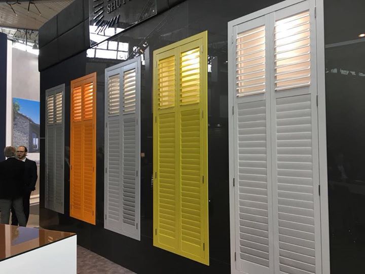 Coloured plantation shutters