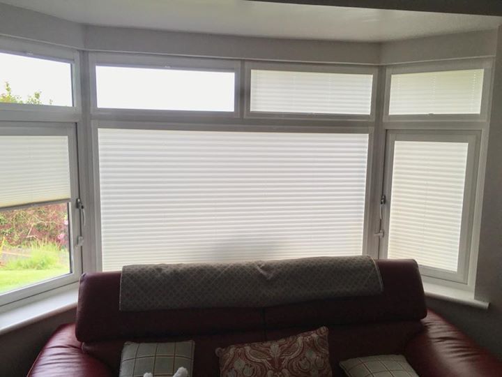 Perfect fit pleated blinds -solar protective coating