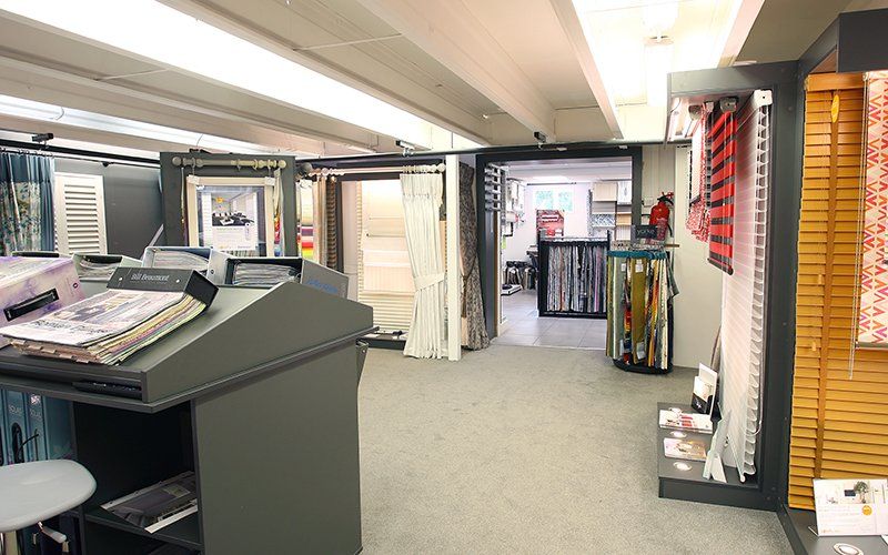 showroom for curtain blinds