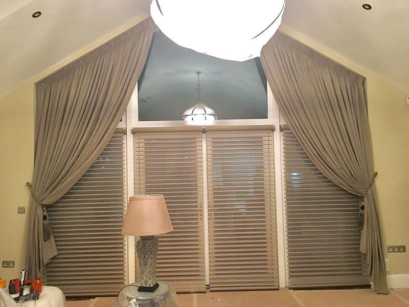 Triple shade blinds & voiles
