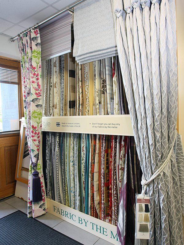 a wide range of blinds at display