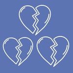 Three broken hearts