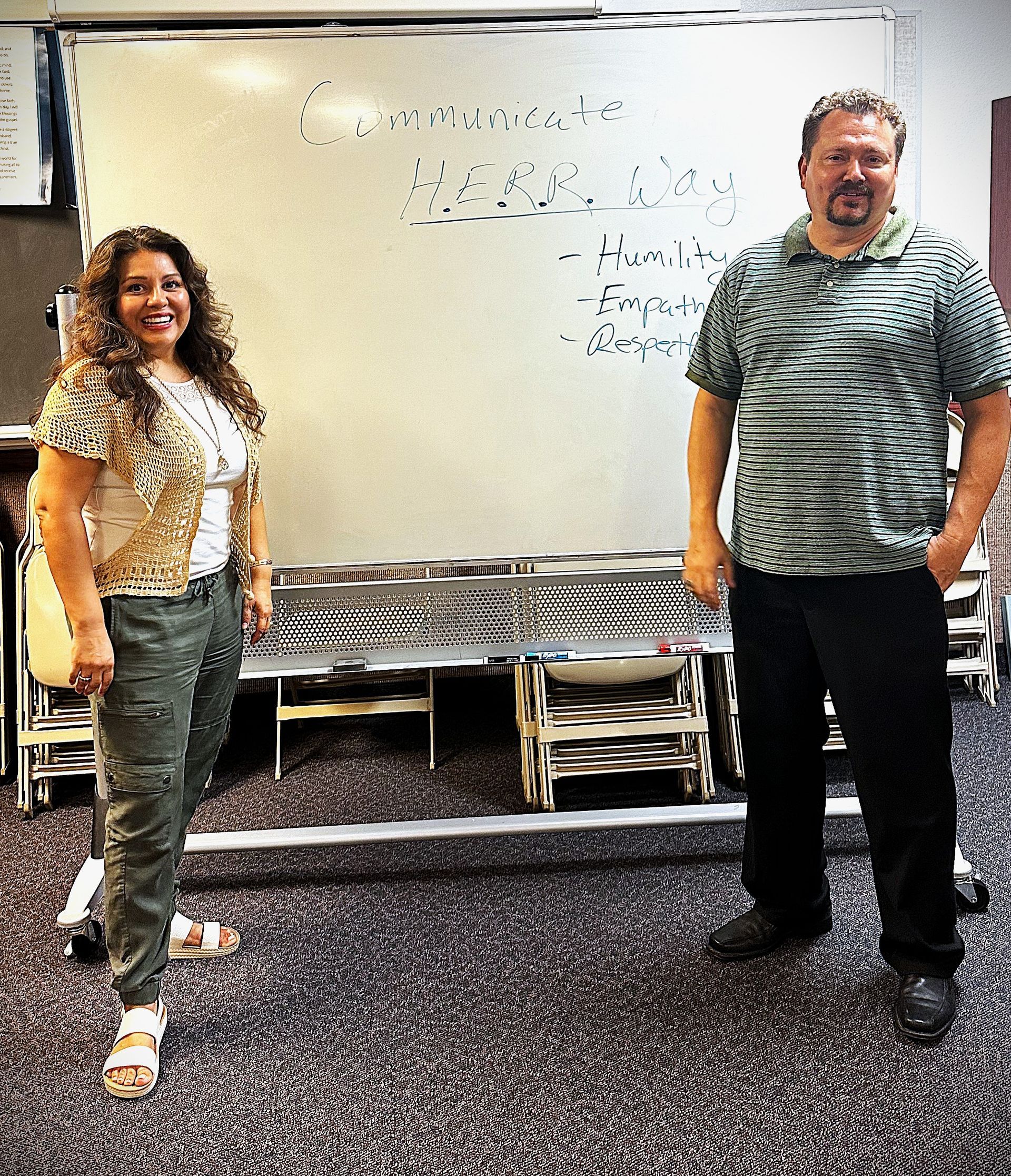 Jere' and Shayne presenting