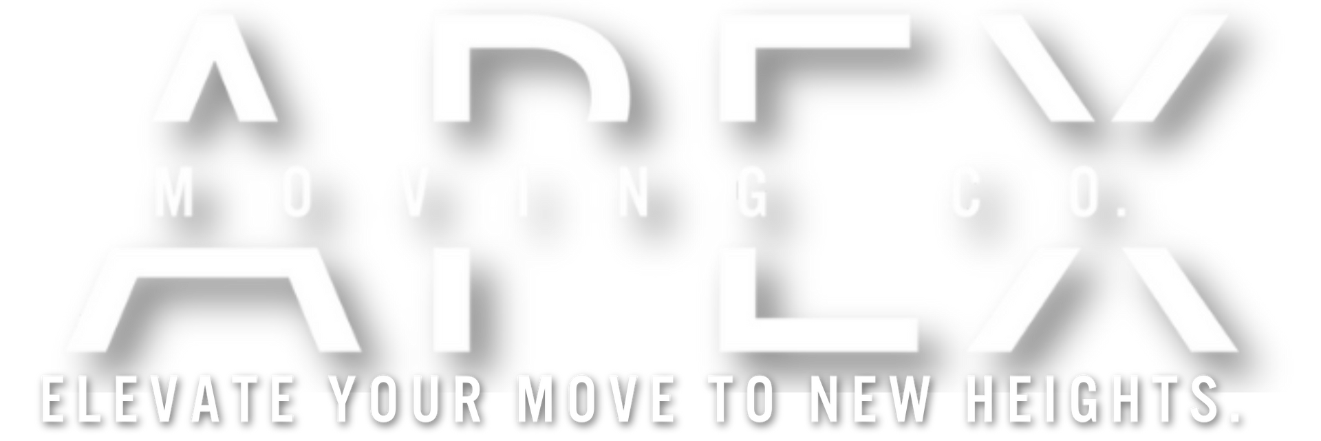 The apex logo is white and says `` elevate your move to new heights ''.