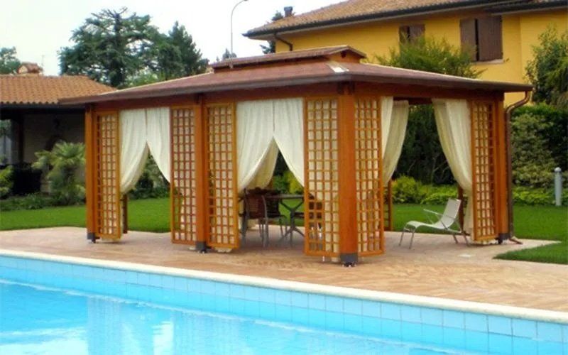 gazebo in legno