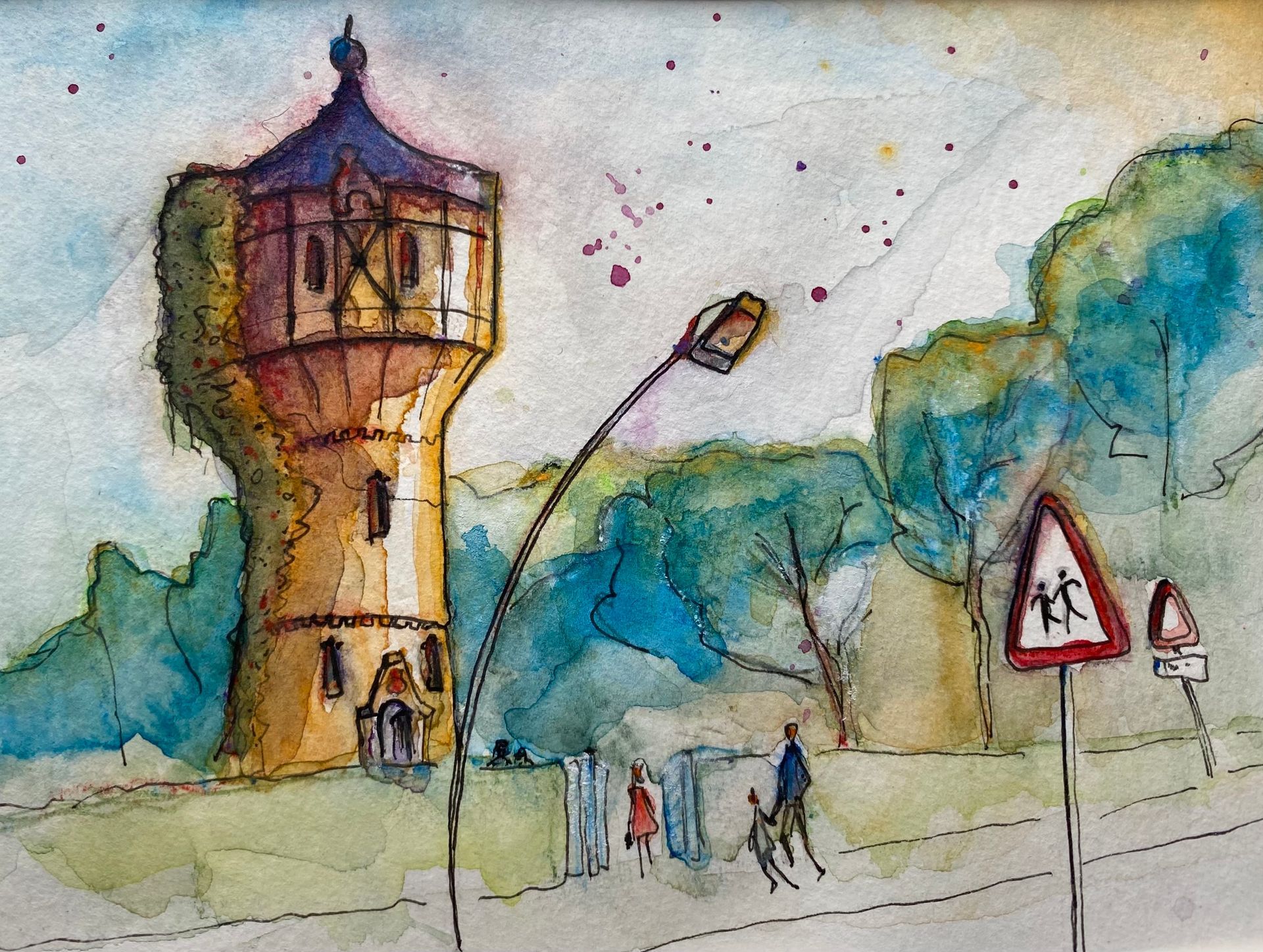 Wasserturm in Beesenstedt, bei Halle (Saale)