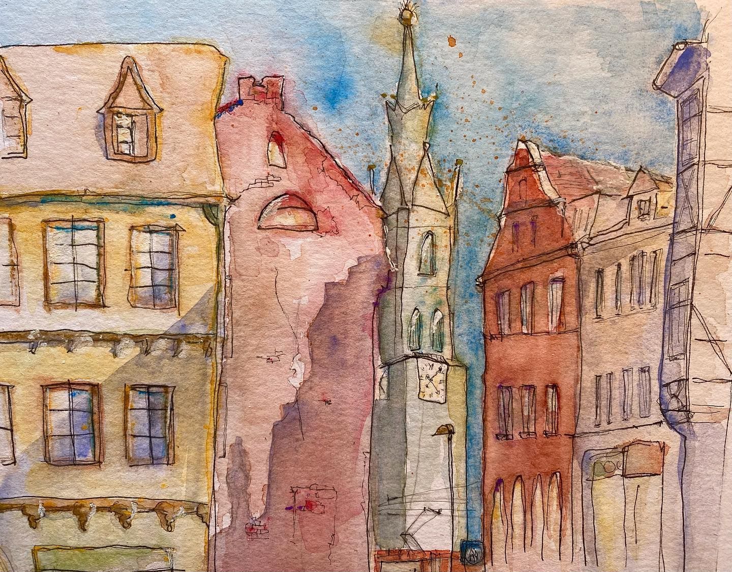 Roter Turm auf dem Marktplatz in Halle (Saale)