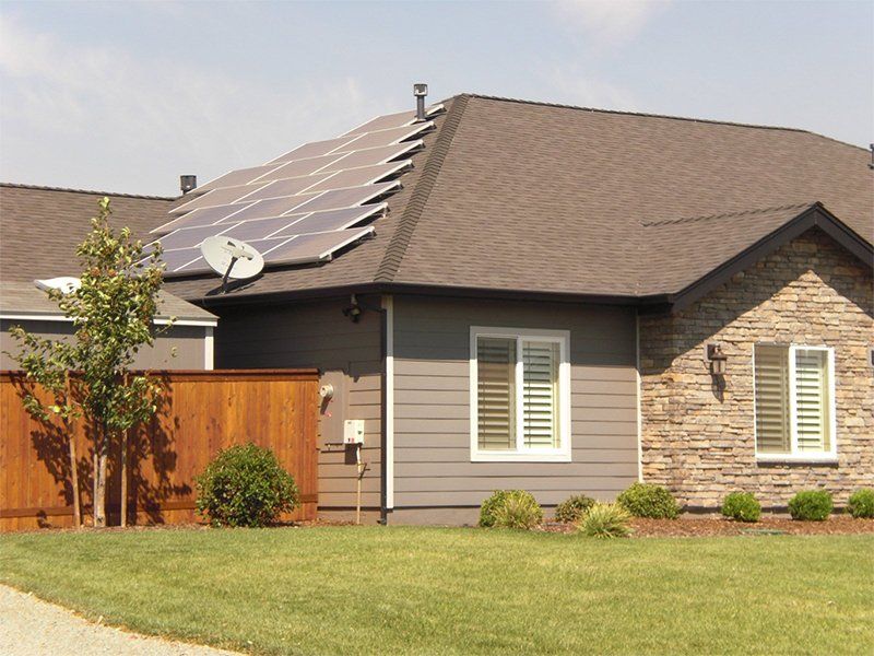 House With Solar Roof — Chico, CA — North Valley Raingutter
