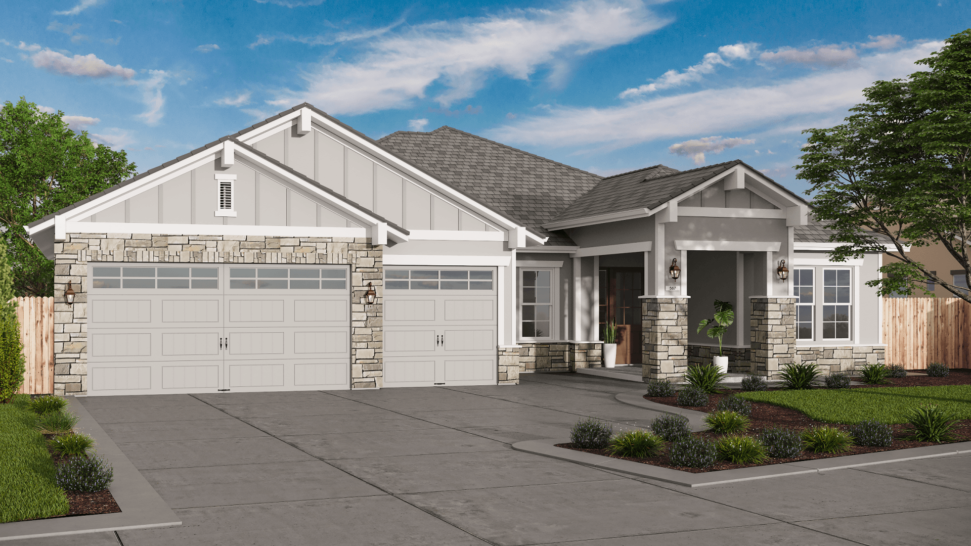 home exterior renderings of the Brighton | available floor plans in coventry | evergreen communities | Roseville, CA 95678