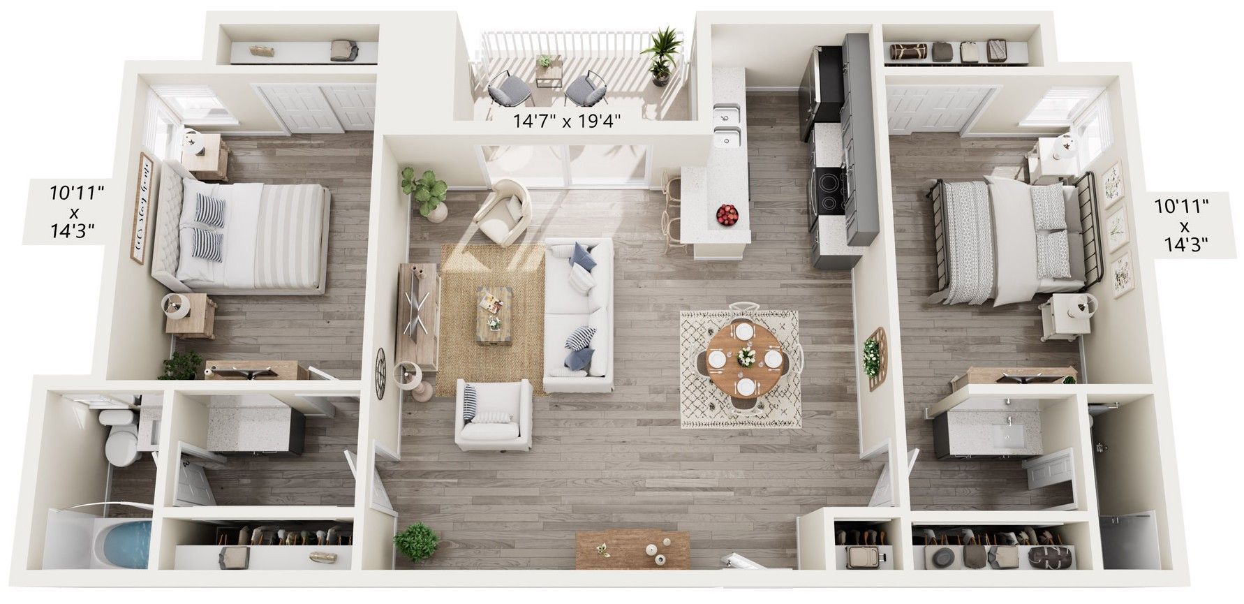 the atrium floor plan