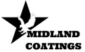 Logo for Midland Coatings: a black star silhouette featuring a white eagle cutout, with the text "MIDLAND COATINGS" below.
