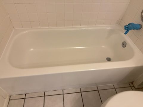 A bathtub after refinishing