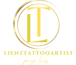 Un logotipo para un artista del tatuaje llamado lienztattooartist