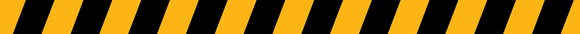 A seamless pattern of black and yellow stripes on a white background.