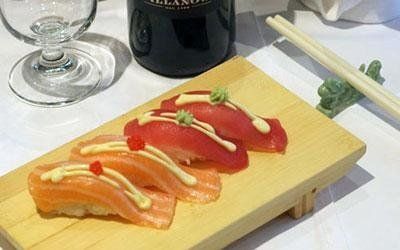 sushi salmone e tonno