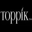 The logo for toppik is white on a black background.