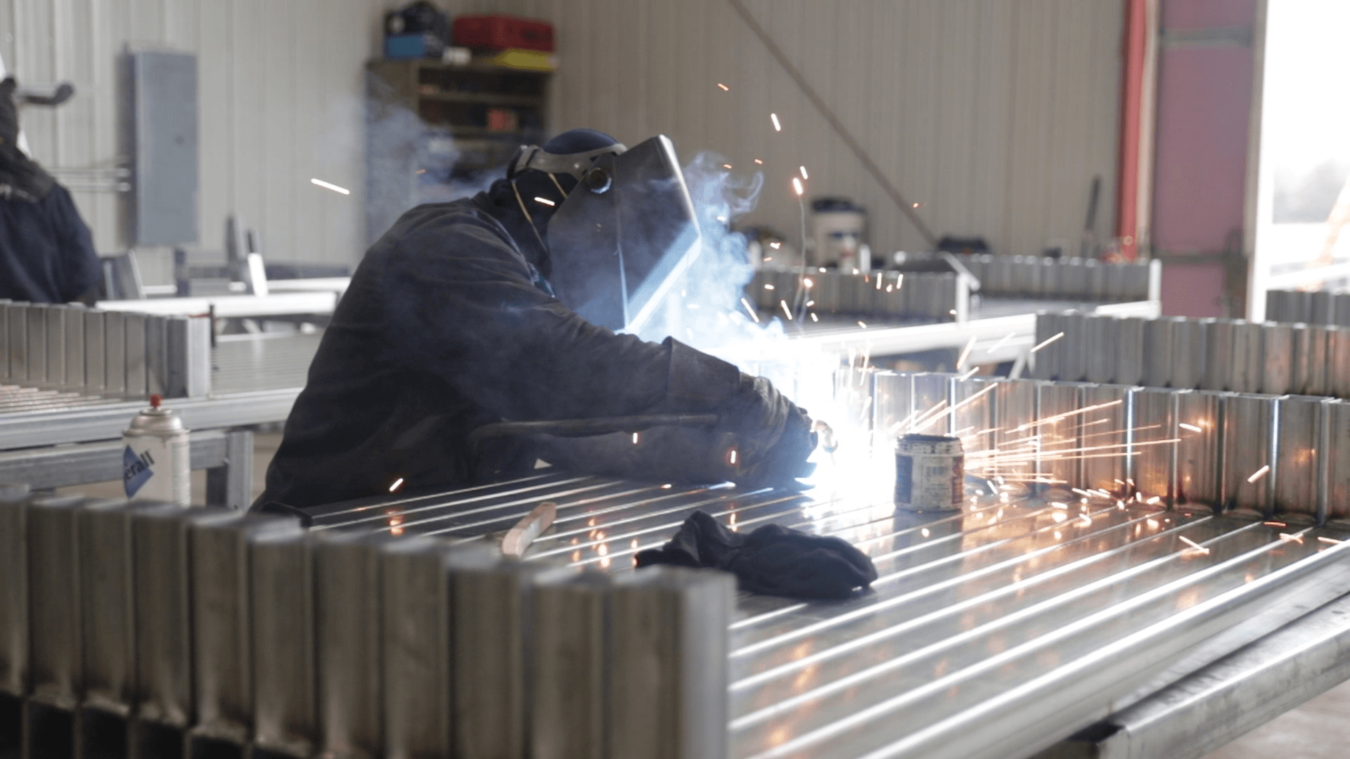 Man doing welding - Alliance, OH - USA Mega Buildings